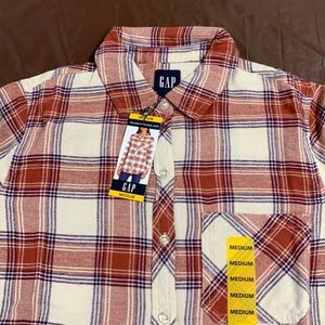 GAP Plaid Flannel Shirt (NWT) size M